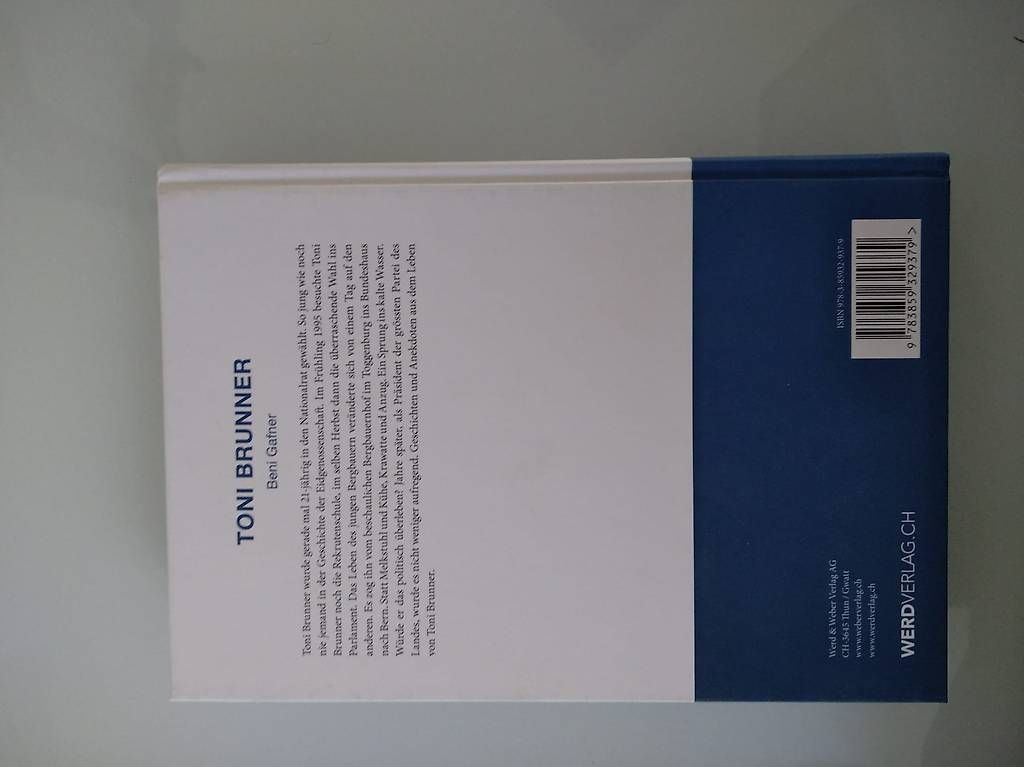 Livres: Buch Toni Brunner – D'occasion à Susten par Pingu6991 1