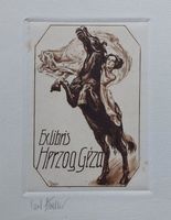 Exlibris Karl Streller - Original Radierung signiert
