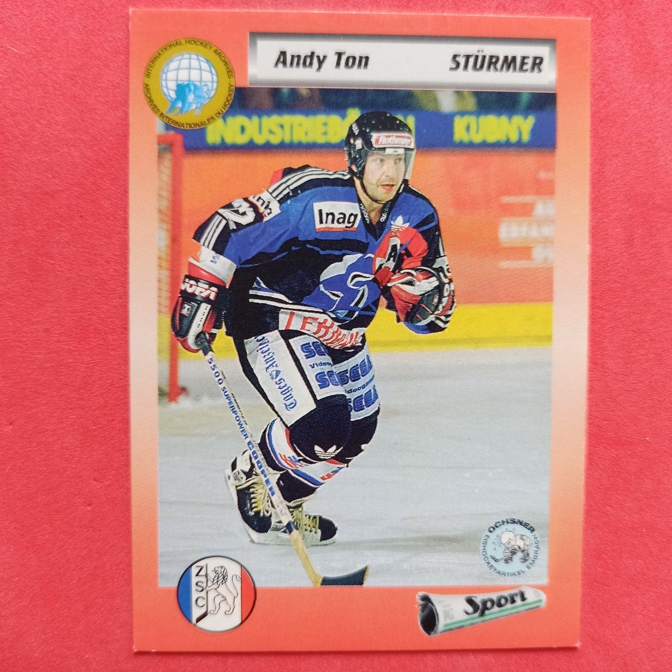 Carte collezionabili: Andy Ton - ZSC CARD - 1993/94 – Usato da Dübendorf venduto da kb86_MOVIE