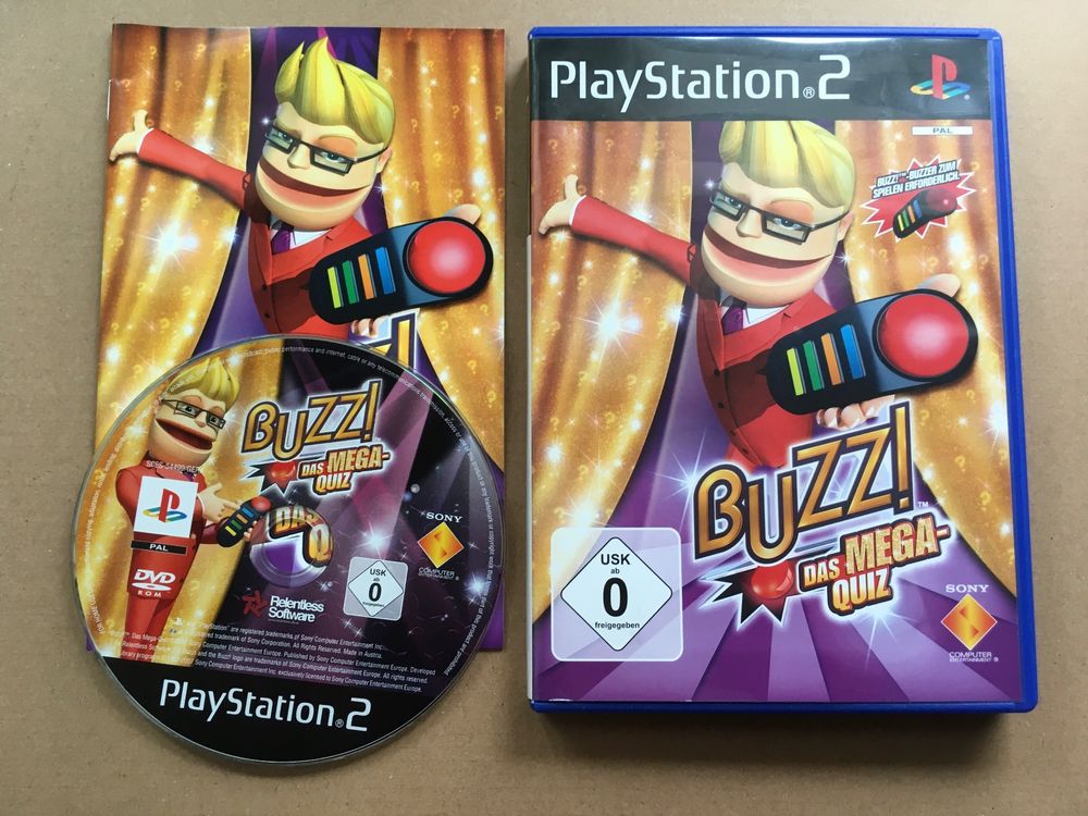 Buzz! Das Mega-Quiz für Playstation 2 (Gebraucht) in St.Gallen für CHF ...
