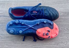 Fussballschuhe "Kipsta Agility S40" blau/orange-Leder!