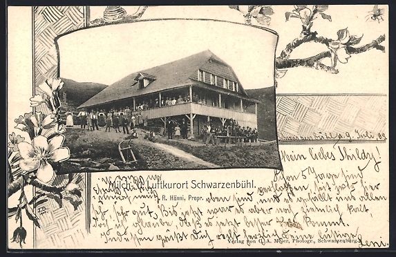 Cartoline postali: Passepartout-Lithographie Schwarzenbühl – Usato da Berlin venduto da bartko-reher