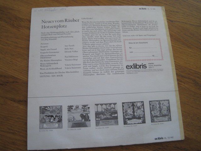 Schallplatten: Räuber Hotzenplotz  KULT LP mit Ines Torelli B – Gebraucht aus Gossau SG von Noryflory 1