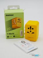 MOMAX / 1-Welt 3-Port-Reiseadapter 20W, gelb