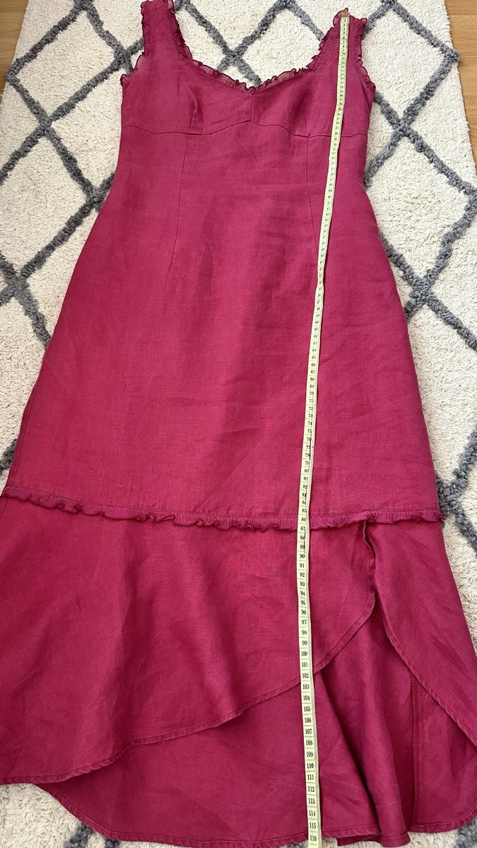 Vestiti: Robe 1.2.3 rose fuchsia lin taille 36 – Usato da Vuippens venduto da ale_6gkb 5