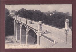 LAUSANNE - Pont Chaudron - Tram - 1908