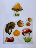 Fensterbild Herbst Pilze & Naturmotive (GEROMA)