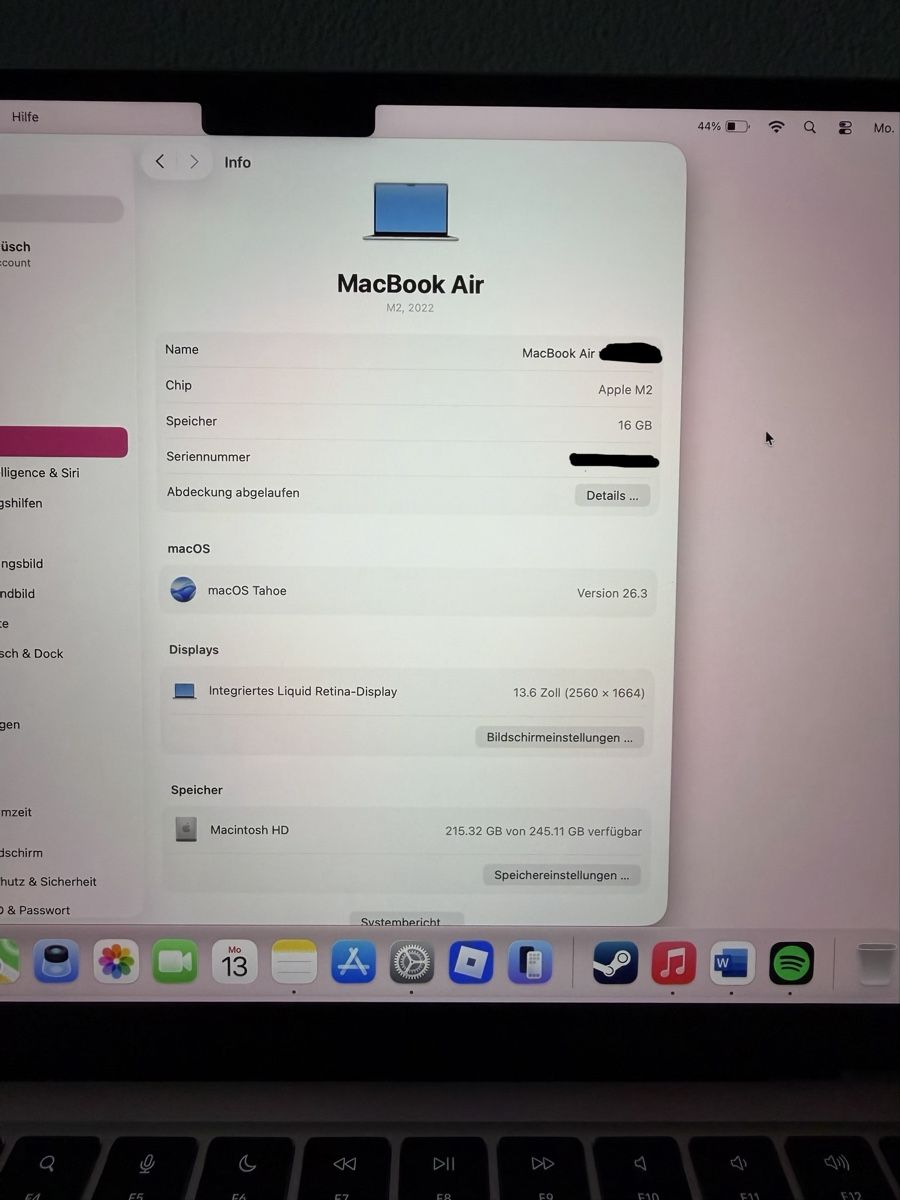 Apple Notebooks: Macbook Air 2024 (preis vhb) – Neu (gemäss Beschreibung) aus Horgen von gia_jws8