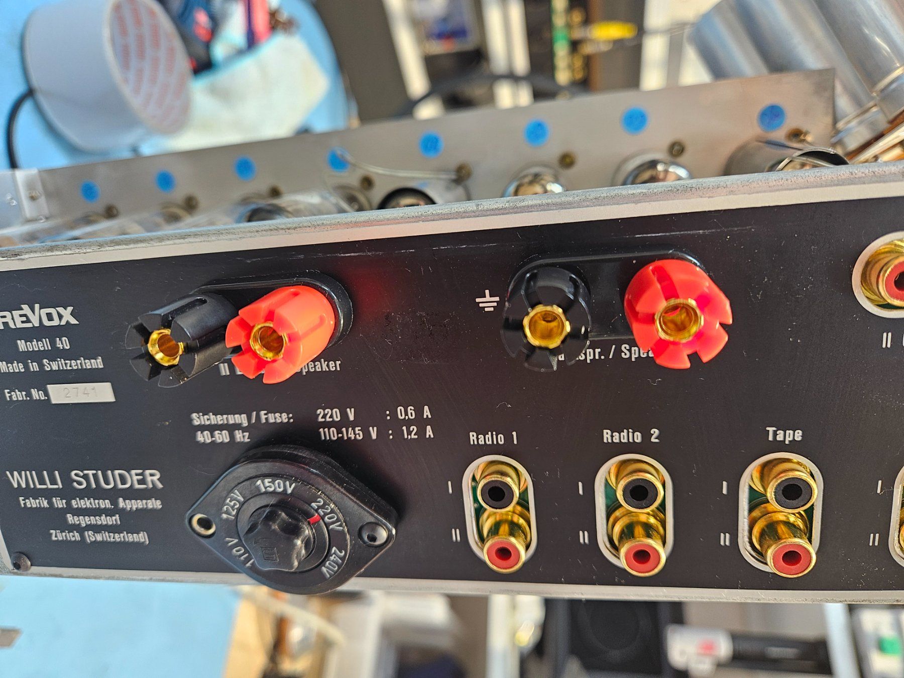 Revox Amplificatori: Kit complet de connectique Revox Model 40 – Nuovo e nell'imballaggio originale da St-Cierges venduto da Pestol 2