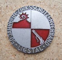 SCHÜTZENMEDAILLE 50 JAHRE BEZIRKSSCHÜTZENVERBAND LIESTAL