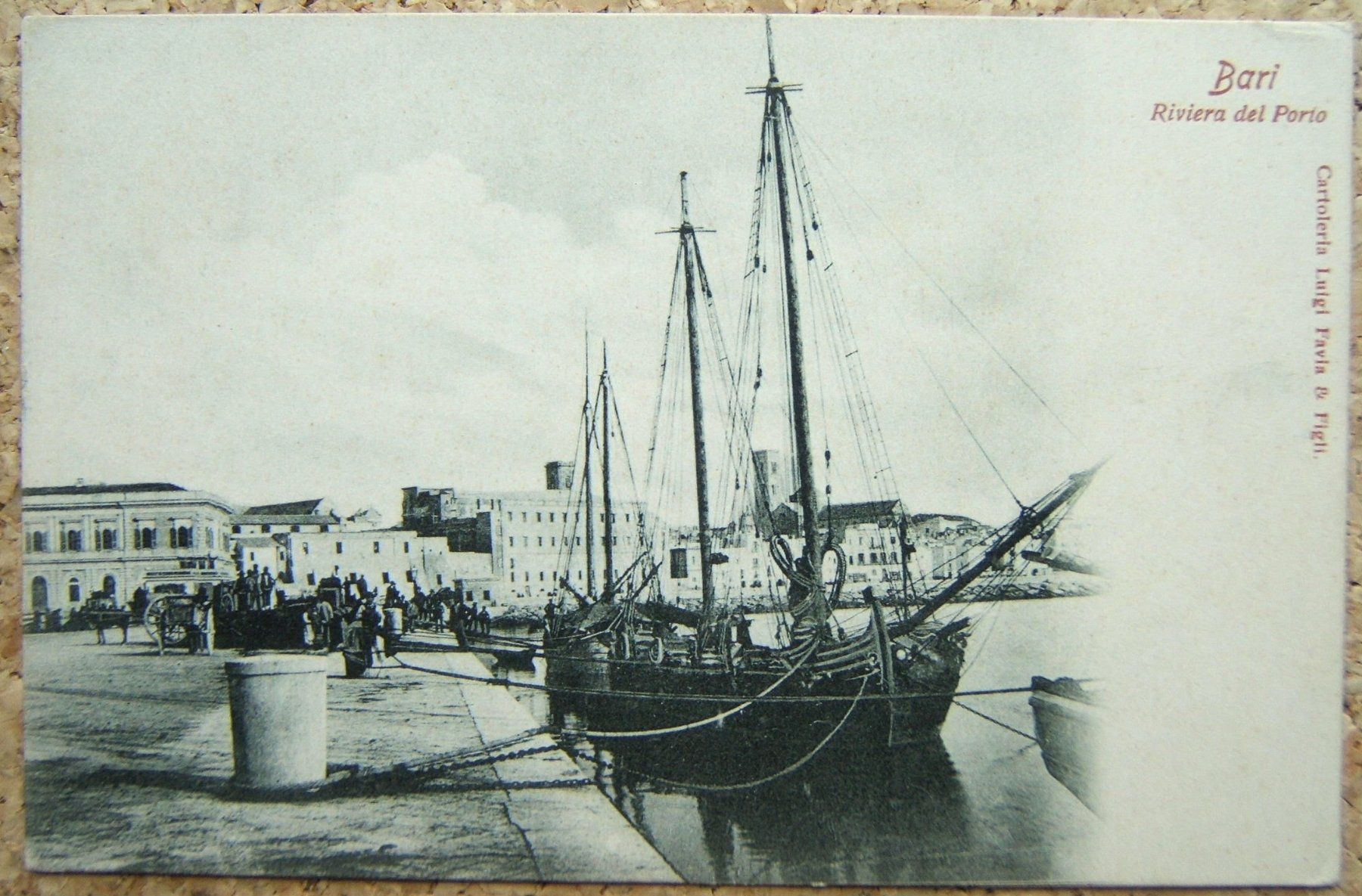Cartoline postali: AK HAFEN BARI MIT SEGELSCHIFF – Nuovo (secondo la descrizione) da Brunnen venduto da Nonne04