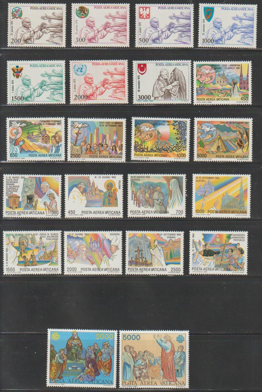 Alle Briefmarken: Vatican timbres aériens – Neu und originalverpackt aus Crans-Montana von kira56