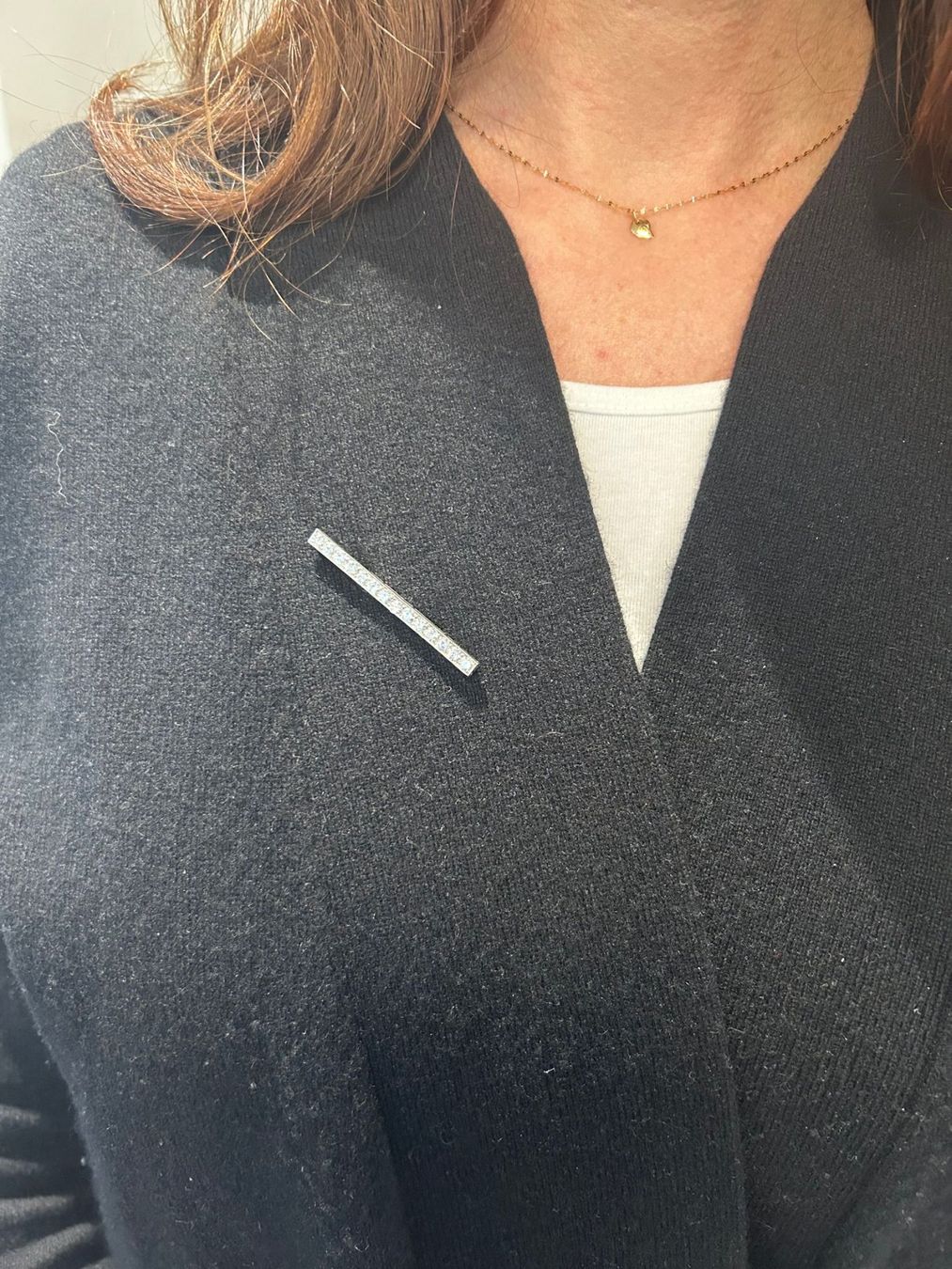 Spille & Fermagli: DIAMANT BROSCHE IN 950 PLATIN – Usato da Luzern venduto da EdiGem 3