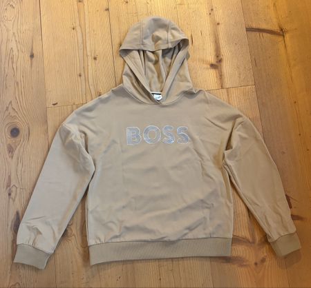 NEW - Sweat à capuche BOSS beige - taille 16 ans/M