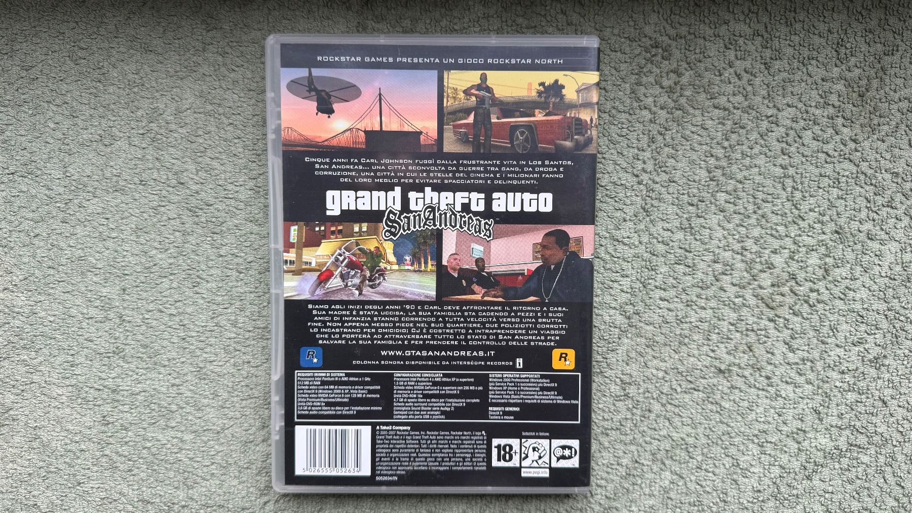 Giochi: PC DVD grand theft auto SanAndreas – Usato da Monte Carasso venduto da Ely67 2