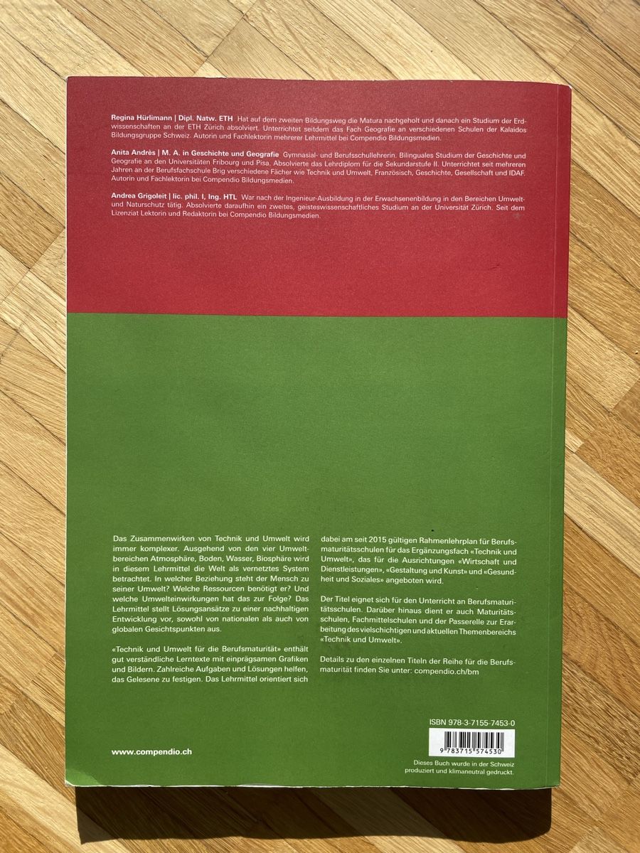 Libri: Technik und Umwelt BM 2. Auflage 2017 – Nuovo (secondo la descrizione) da Bern venduto da 3L3 1