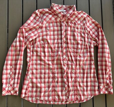 Vaude Damen Farsund Bluse, Gr. 44, rot kariert