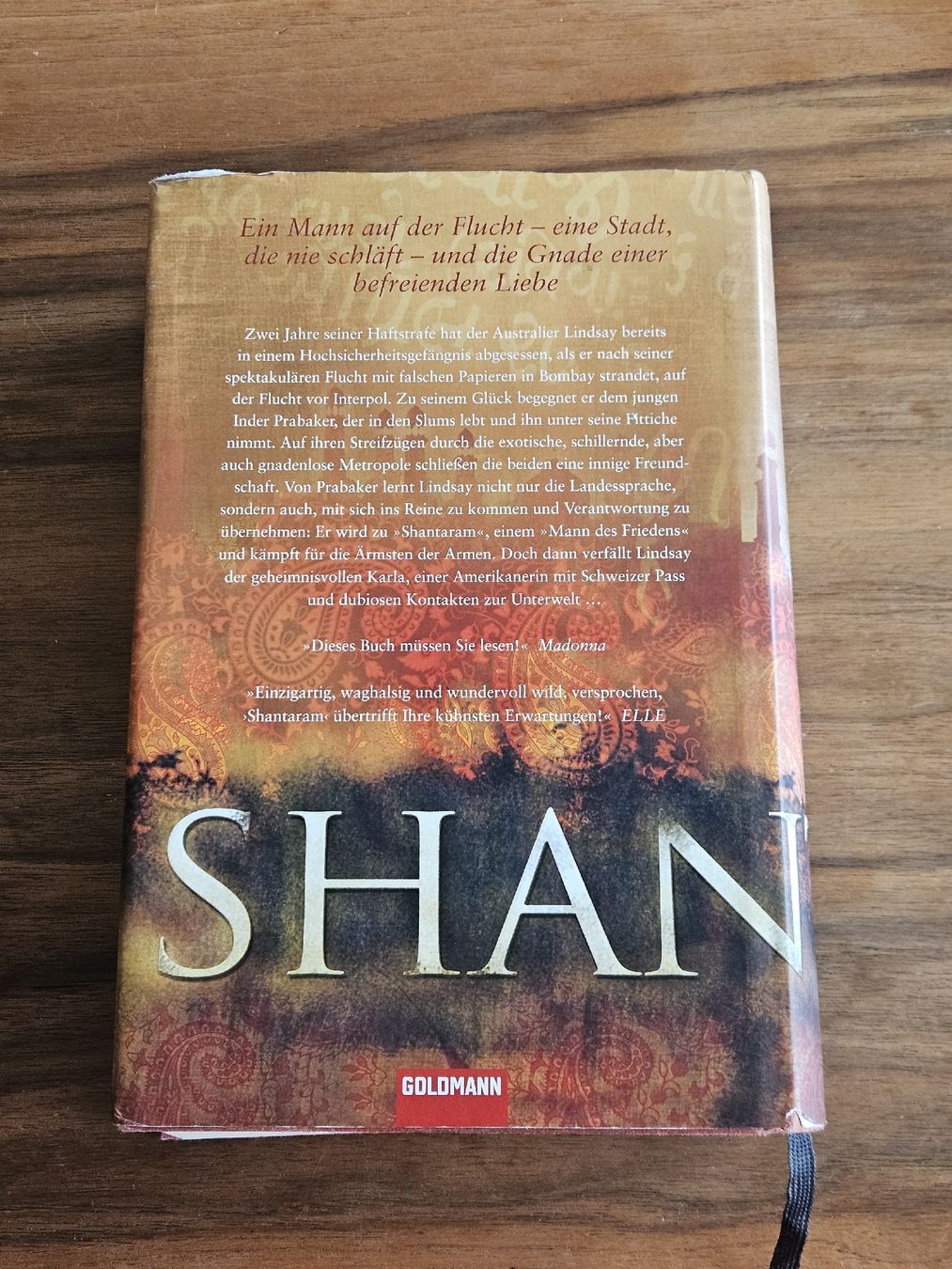 Bücher: Shantaram Buch – Gebraucht aus Thun von danbr 1