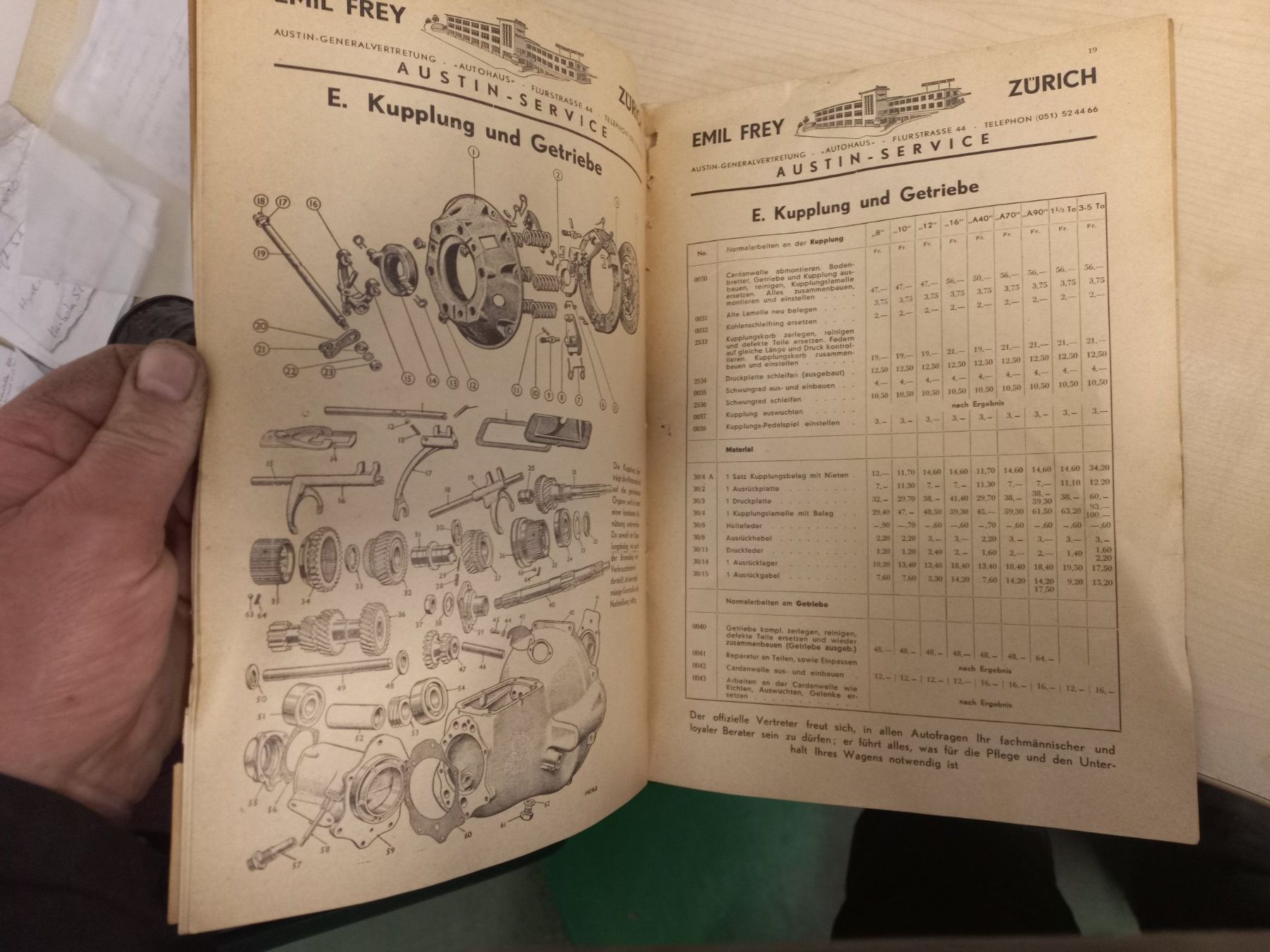 Bücher: Oldtimer Austin A40 Ersatzteile Ersatzteilliste Emil Frey – Gebraucht aus DULLIKEN von Lerchclassicdulliken 3