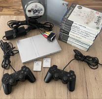 SONY PLAYSTATION 2 SLIM SILBER mit SPIELE