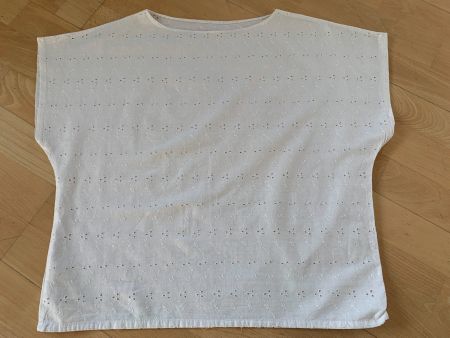weisse Vintage Bluse in Gr. L