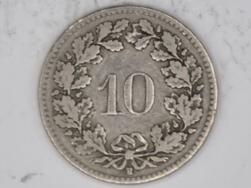Tutti le monete: 10 rappen 1907 – Usato da Bure venduto da chap981 1
