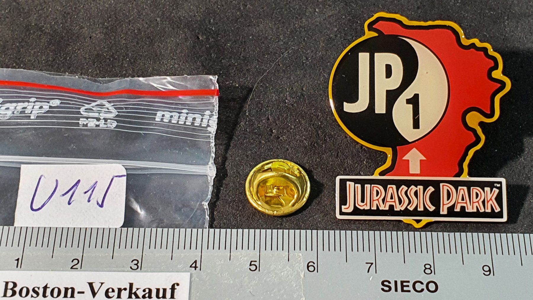 Placchette & Badge: U115 - Pin JP 1 Jurassic Park 1992 – Usato da Reinach BL venduto da Boston-Verkauf 2