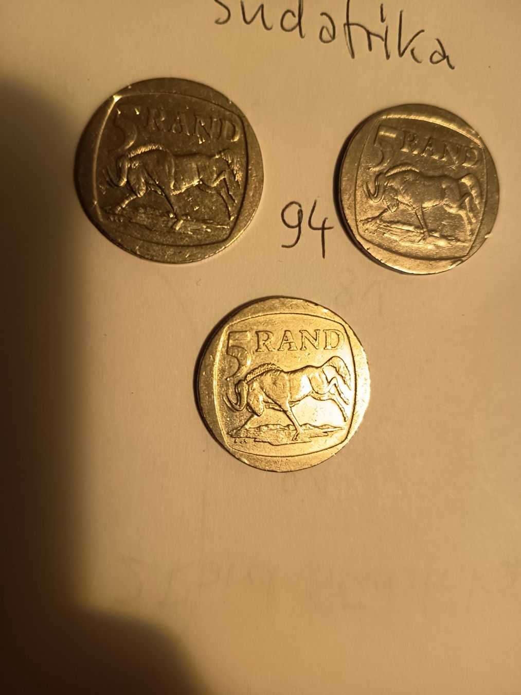 Tutti le monete: 5 rand 3x 1994 südafrika gripnr107 – Usato da Wattwil venduto da LuckyLegoandCoins 4