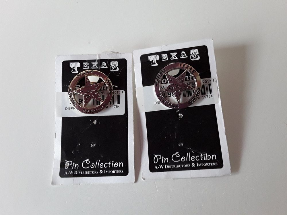 2 Pins Texas Rangers silbrig und goldig | Kaufen auf Ricardo