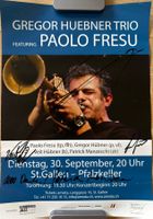 Paolo Fresu signiertes Konzertposter Pfalzkeller / St.Gallen