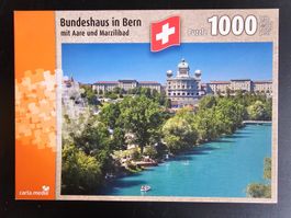 Puzzle Carta Media 1000 Teile - Bundeshaus, Aare