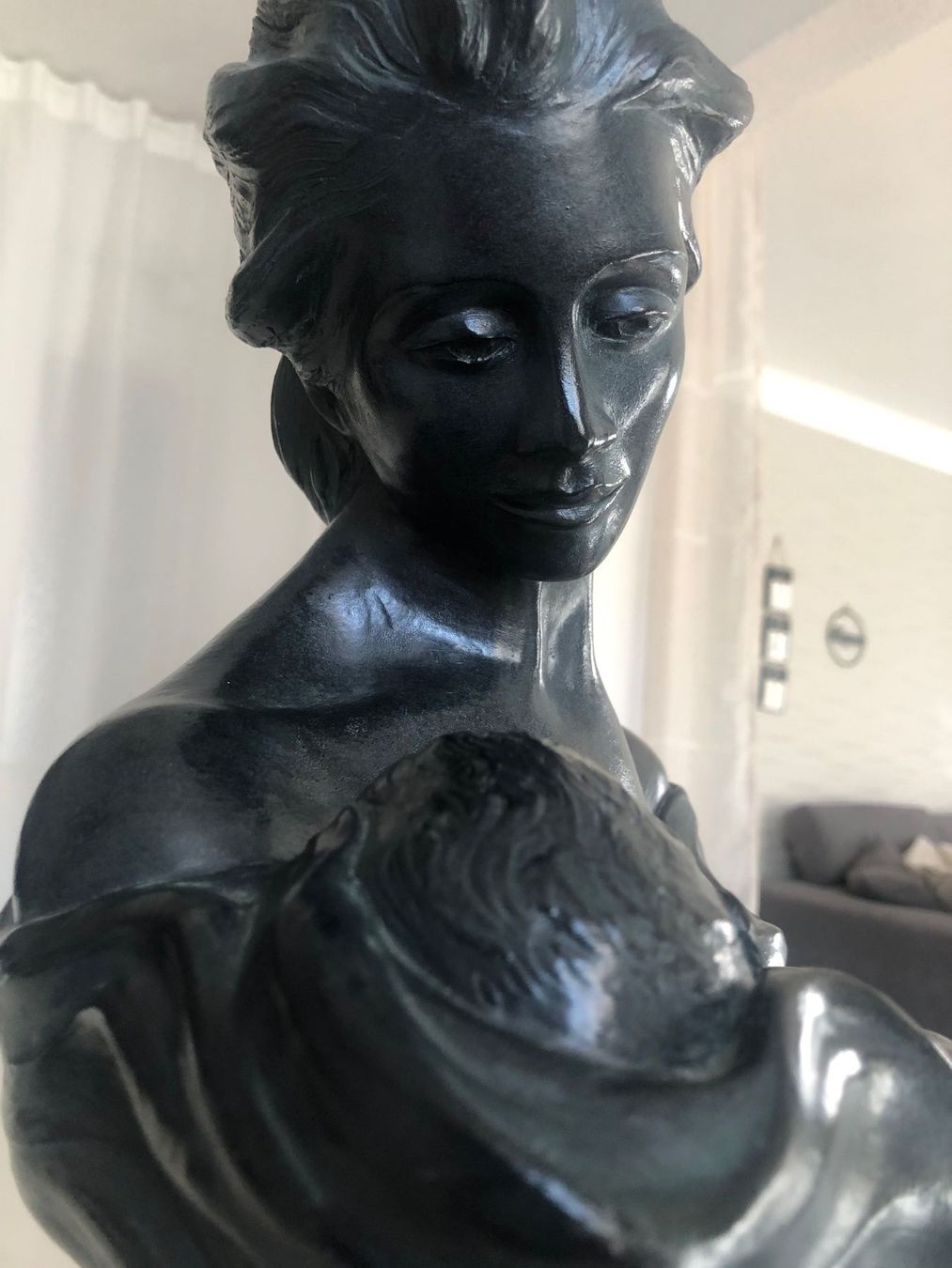 Sculture & Statue: KUNST Org.Vintage Austin Sculpture Mutter mit Kind, Top! – Usato da BERNECK venduto da kappi321 3