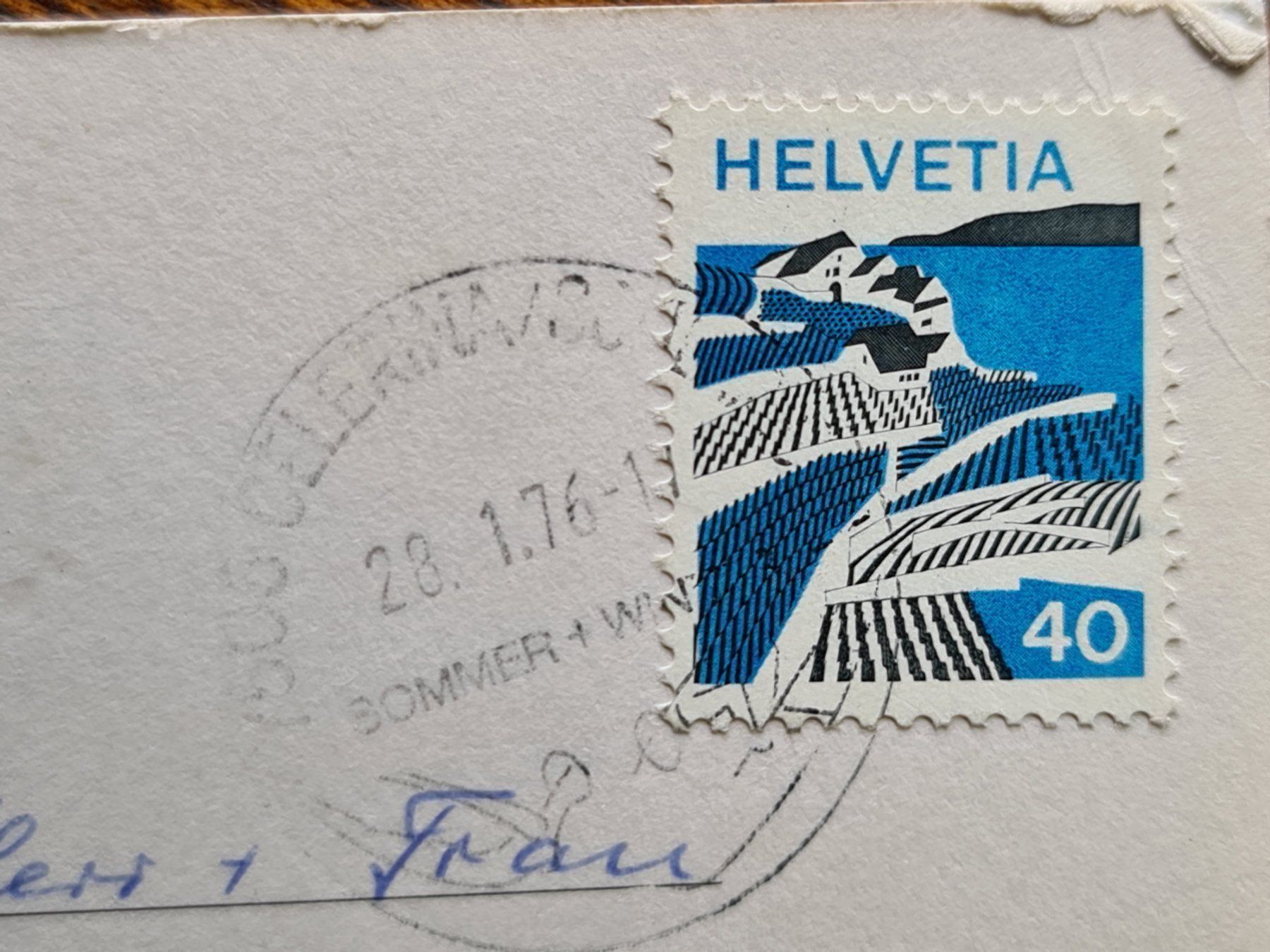 Cartoline postali: Ansichtskarte Celerina Marguns 1976 – Usato da Dintikon venduto da Vexi 1