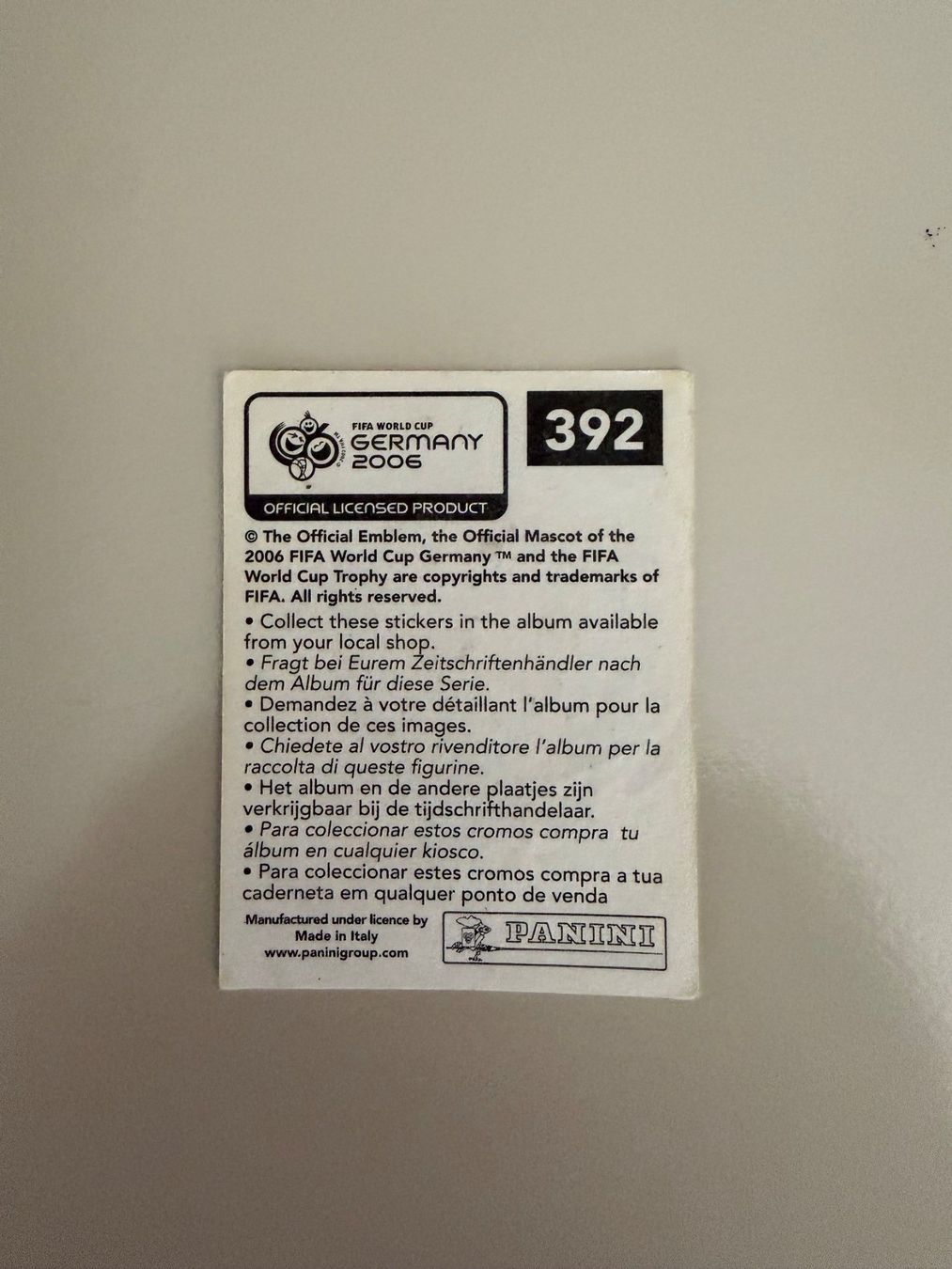 Panini Carte collezionabili: Panini WM 2006 - Kakà Sticker – Nuovo (secondo la descrizione) da Chiggiogna venduto da TheLegend88 1