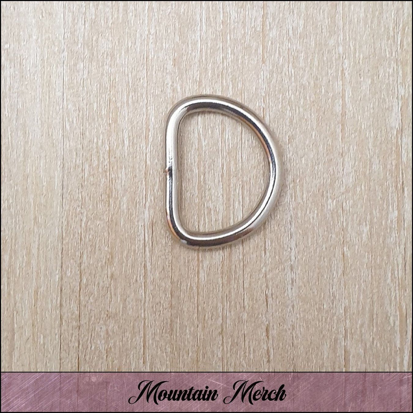 Anelli: D-Ring 20 mm Halbring silber – Nuovo e nell'imballaggio originale da Wiesenberg venduto da mountain-merch
