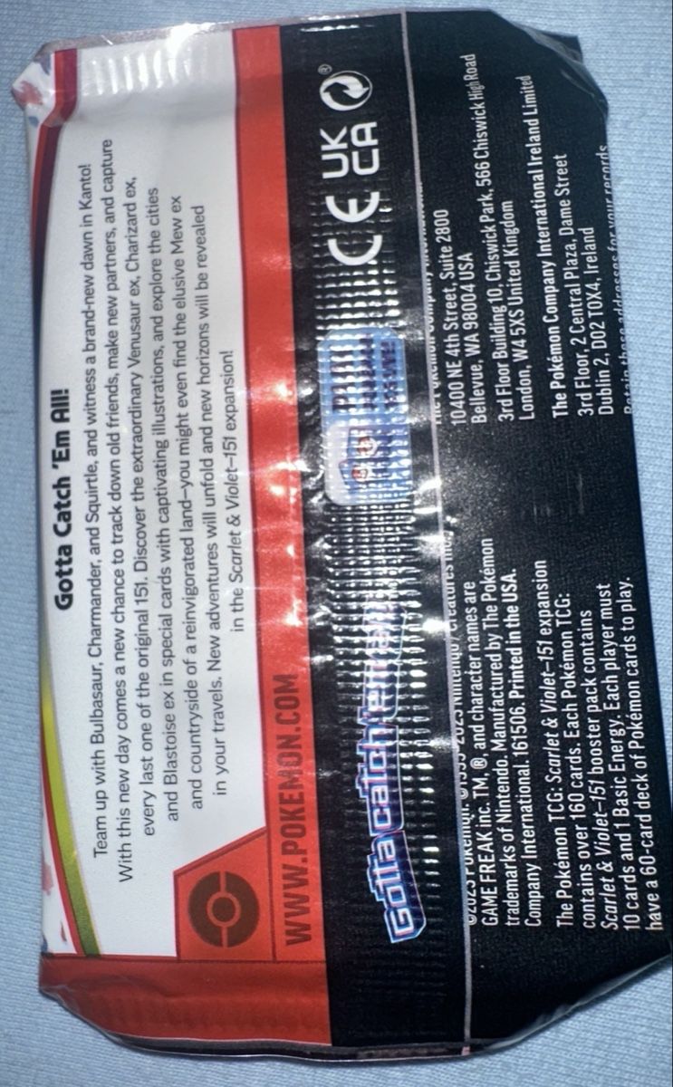 Pokémon Carte collezionabili: 151 Booster Pack EN  – Nuovo e nell'imballaggio originale da Allschwil venduto da delRic1 1