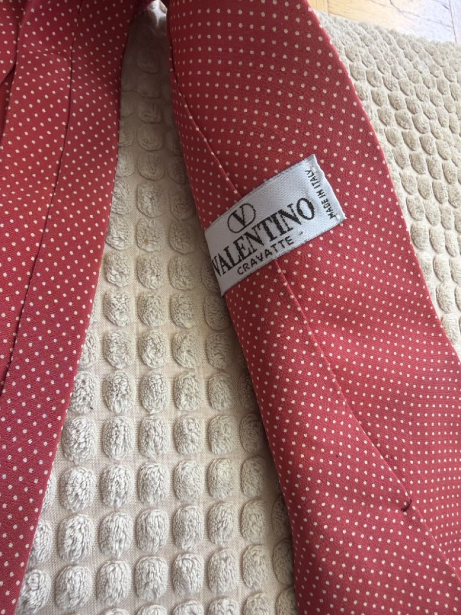 Krawatten: Cravate Valentino rouge à pois blancs – Gebraucht aus Lausanne von Pascal9999 1