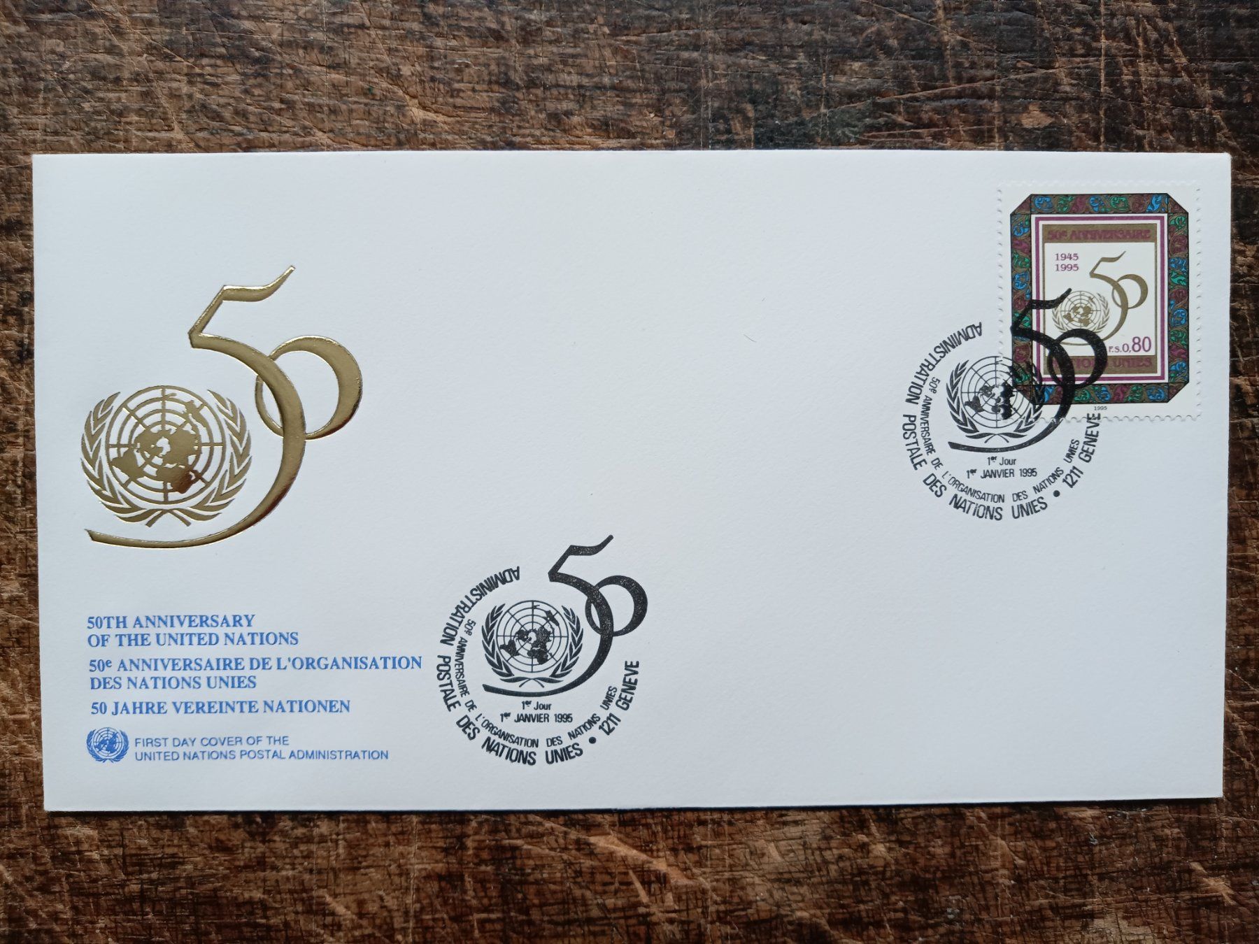 Tutti i francobolli: UNO Genf 1995 FDC 2 Stück – Usato da Sissach venduto da eriluz 2