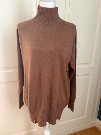 Repeat Damen Pullover Stehkragen braun