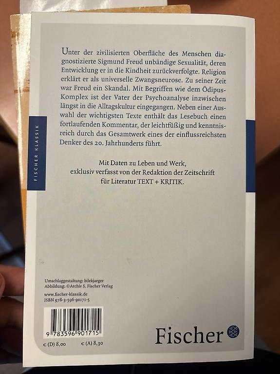 Bücher: Das grosse Sigmund Freud Lesebuch – Neu und originalverpackt aus Ebmatingen von rvi_d7nz 1