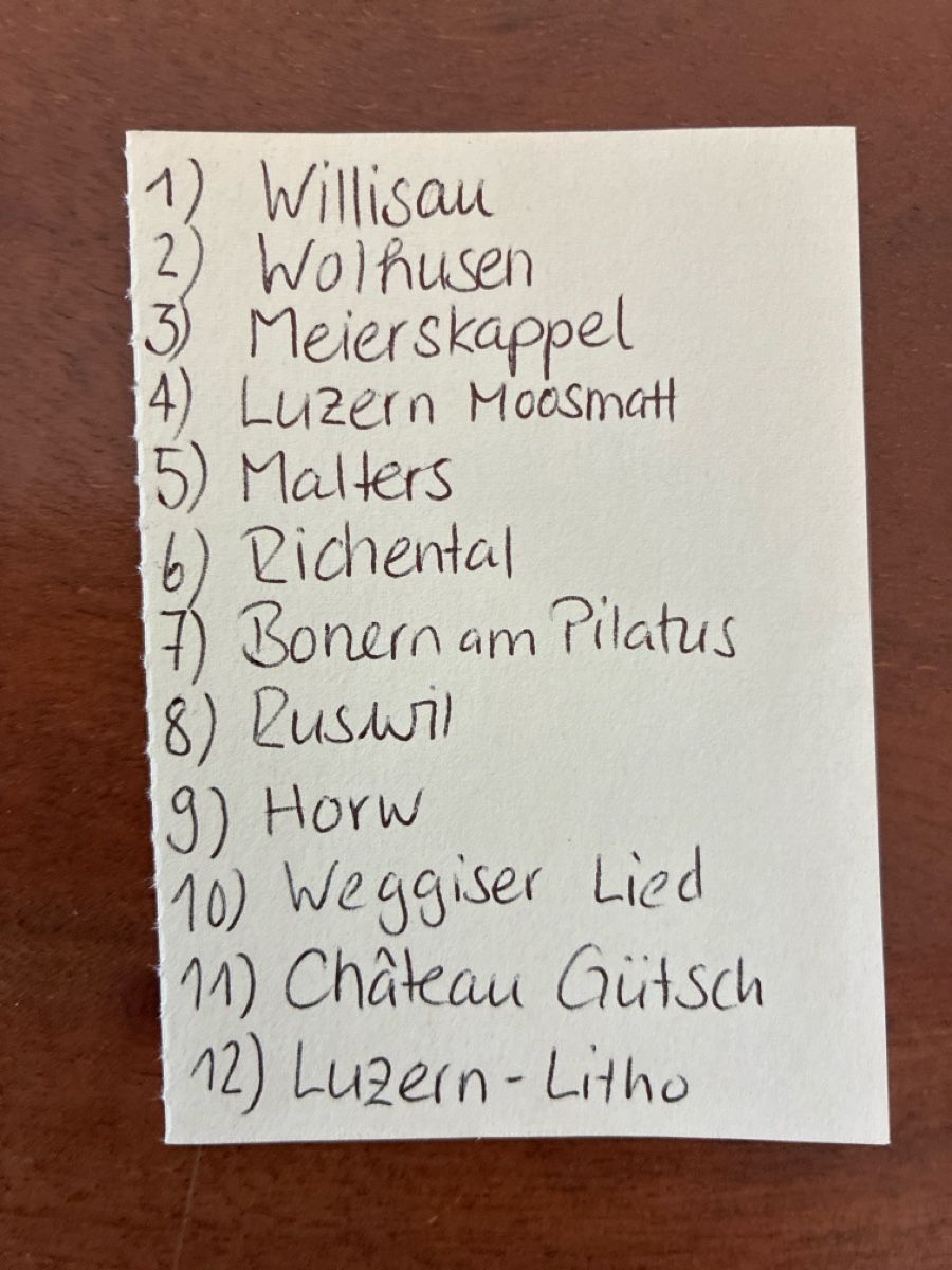 Ansichtskarten: 12 Ansichtskarten Schweiz diverse vom Kanton Luzern – Gebraucht aus Oftringen von Cla.vD.74 2