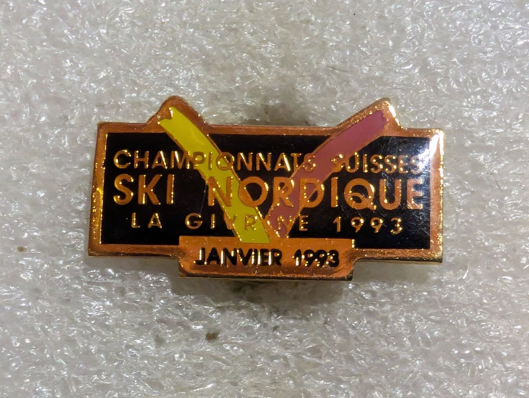 Placchette & Badge: Ansteckpin 231: Ski Nordique – Usato da Oppligen venduto da Pin-Fall-Shop