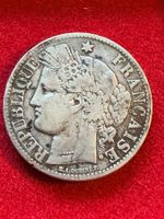 Frankreich 2 Francs 1871-Silbermünze 900/1000