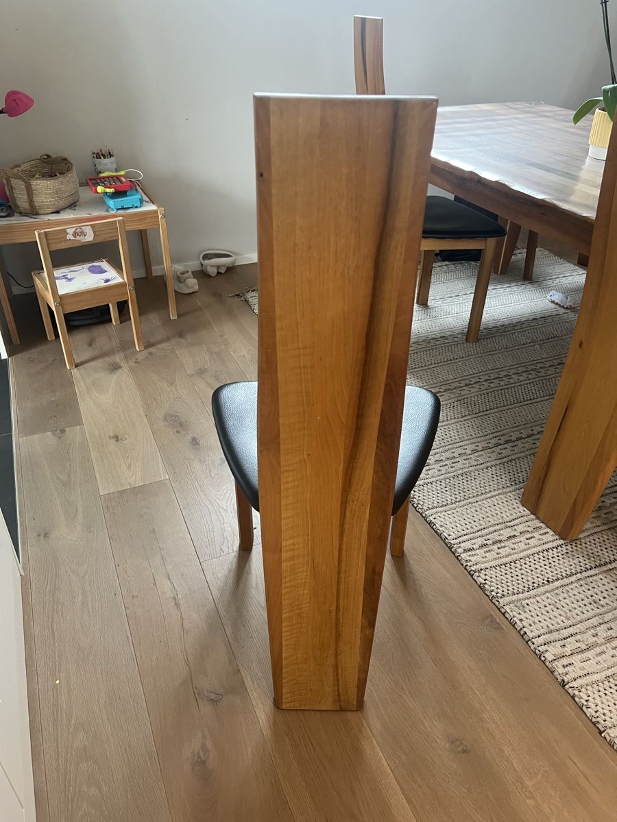 Sedie: Stühle Holz und Leder design – Usato da Wettswil venduto da andybambus