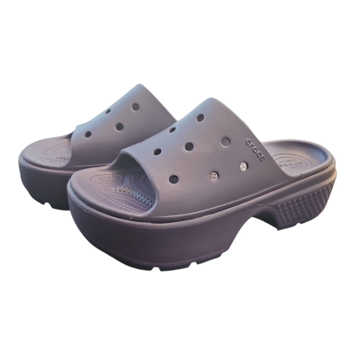 Crocs Scarpe da uomo: Crocs Original Platform Slides / Pantoletten – Nuovo (secondo la descrizione) da Langenthal venduto da SecondChanceShop