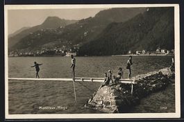 AK Montreux, La Plage, 1930