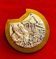 Fasnachtsplakette Luzern GOLD 1985 mit Original-Nadel