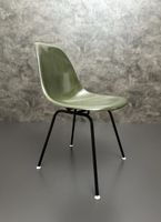 Stühle Herman Miller Fiberglas H-Base Vintage Olivgrün Chair
