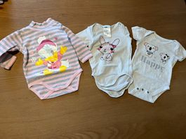 C&A H&M 3x Body Mädchen Größe 62 / 68