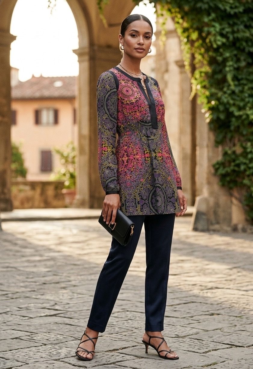 Tuniche: Wunderschöne Tunika / Bluse von ST.MARTINE 100% SILK Gr.M – Nuovo (secondo la descrizione) da Oberwil-Lieli venduto da Svetlana28 3